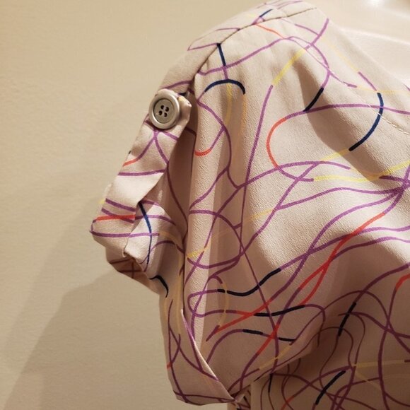 LUSH Abstract Creme Mini Dress - Picture 2 of 5